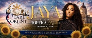 JAYA Live in Topeka event banner featuring Asia's Queen of Soul