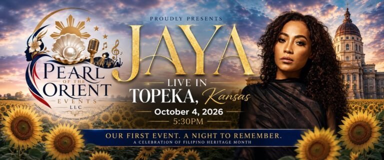 JAYA Live in Topeka event banner featuring Asia's Queen of Soul